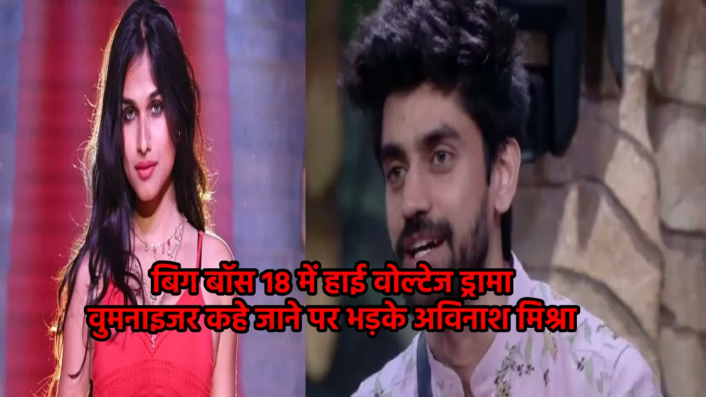 बिग बॉस 18 में हाई वोल्टेज ड्रामा: वुमनाइजर कहे जाने पर भड़के अविनाश मिश्रा