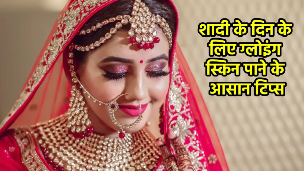 शादी के दिन के लिए ग्लोइंग स्किन पाने के आसान टिप्स